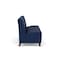 Lesro Siena Lounge Reception Armless 3 Seat Tandem Seating No Center Arms, Walnut, MD Ink Upholstery SN3102 - alternate 2